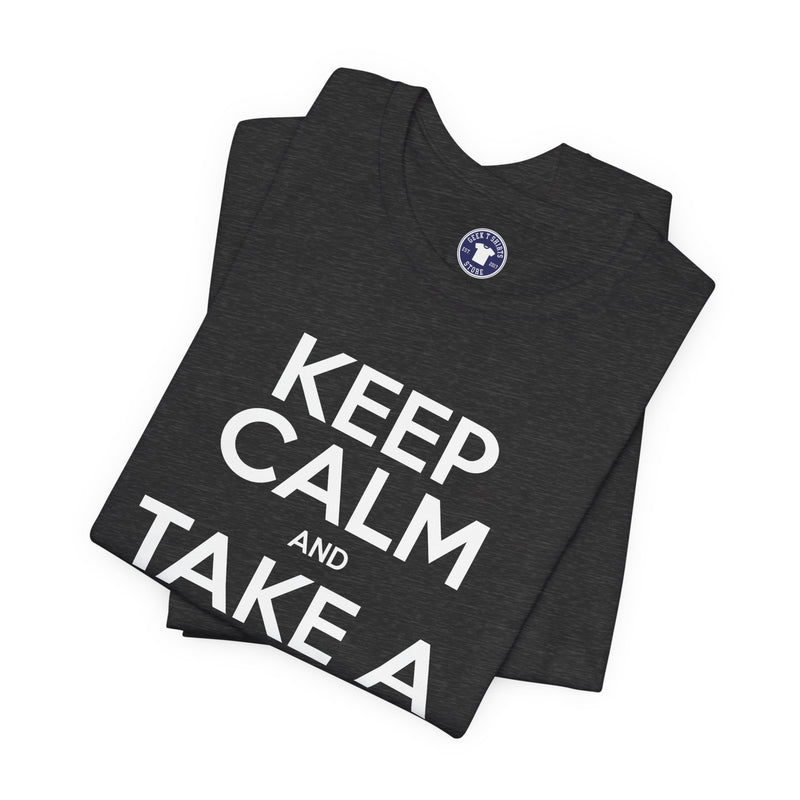 Keep Calm And Take A Break - Computer Shirt - Premium Unisex Crewneck T-Shirt