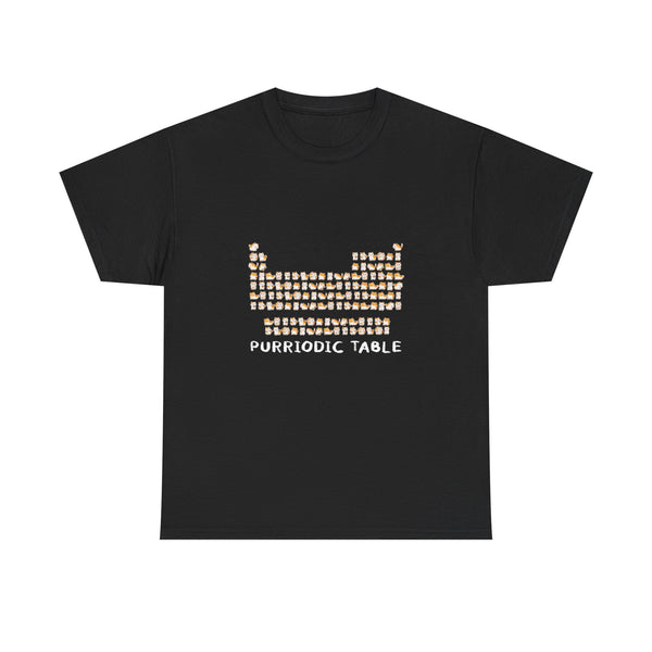Purriodic Table T-Shirt, Cute Cat Chemistry Tee, Science Lover Gift, Geek T-Shirt, Nerd Shirt, Fun Animal Pun Shirt, Cat Lover Present