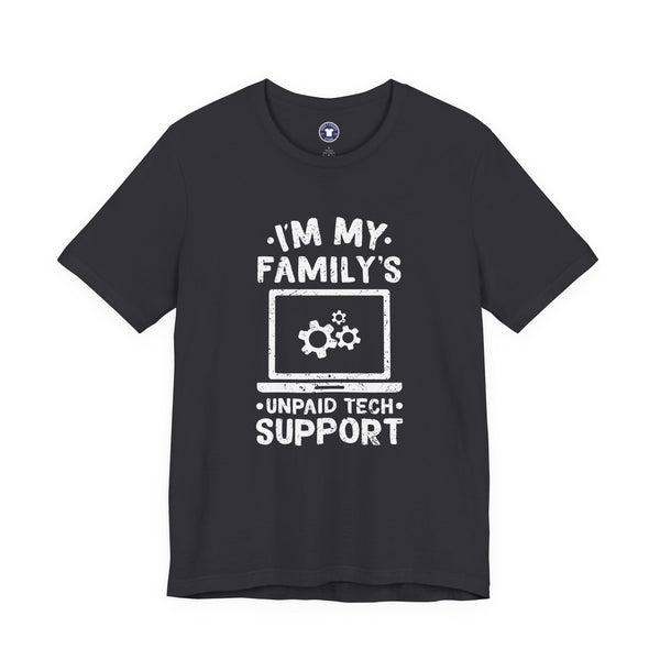 I'm My Family's Unpaid Tech Support - Premium Unisex Crewneck T-Shirt