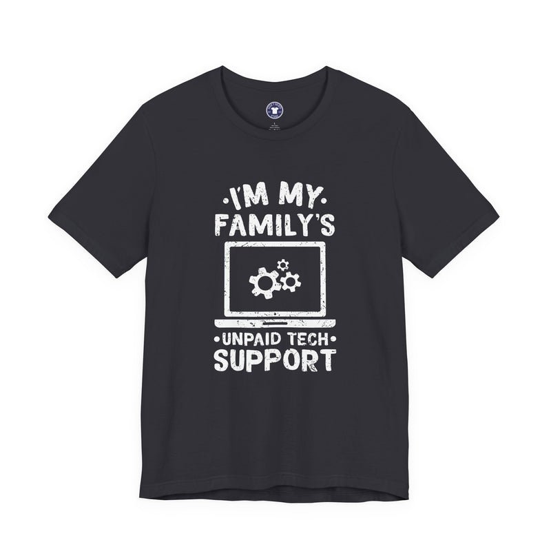 I'm My Family's Unpaid Tech Support - Premium Unisex Crewneck T-Shirt