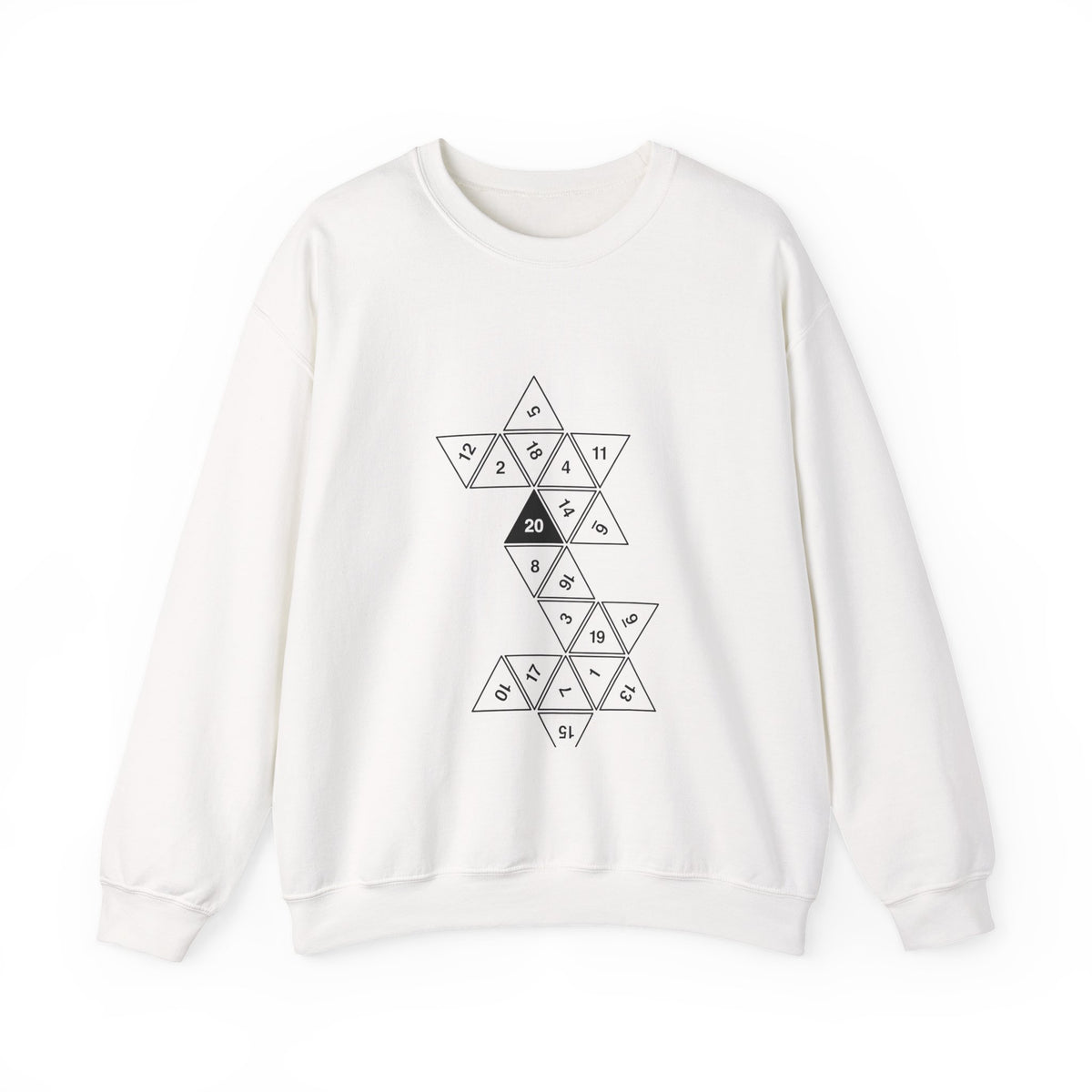 20 Sided Die Sweatshirt