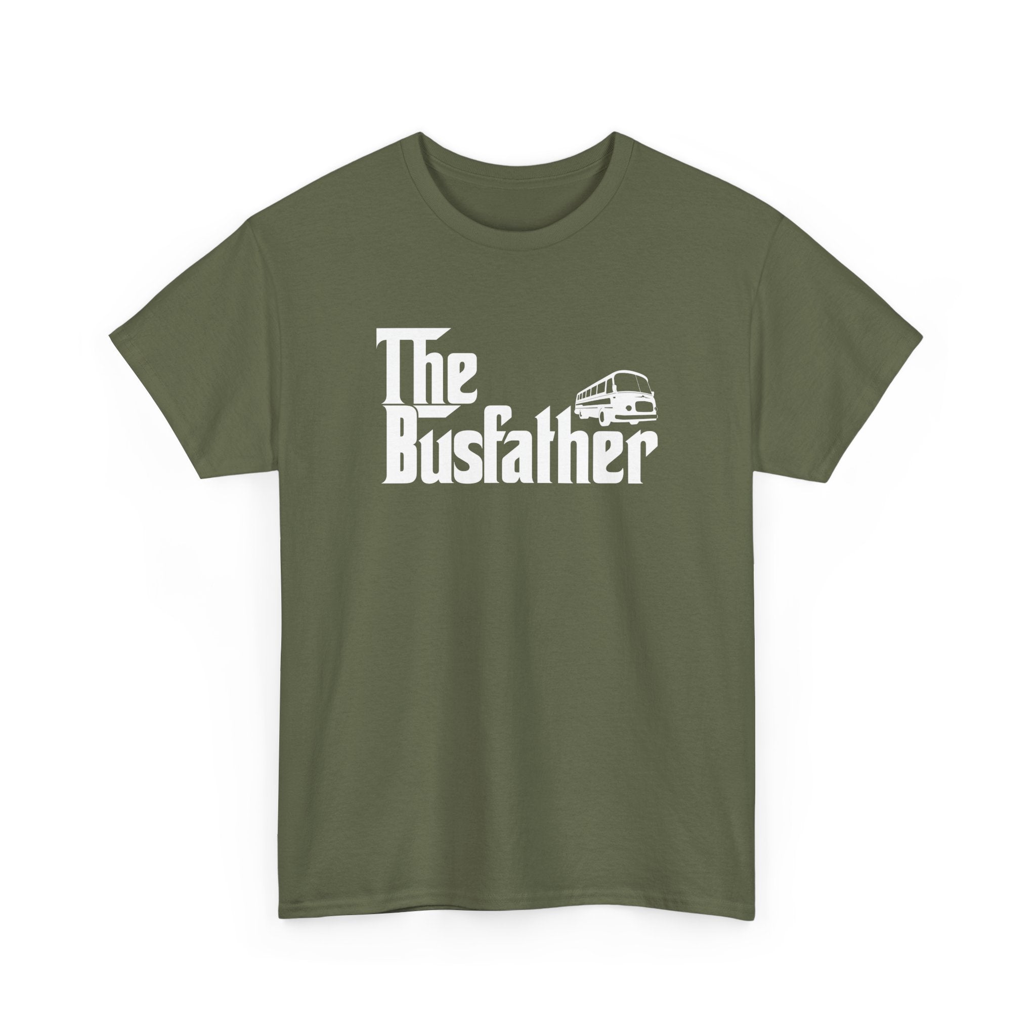 Funny Bus Driver Shirt The Busfather Bus Driver Dad Gift - Unisex Regular Crewneck T-Shirt