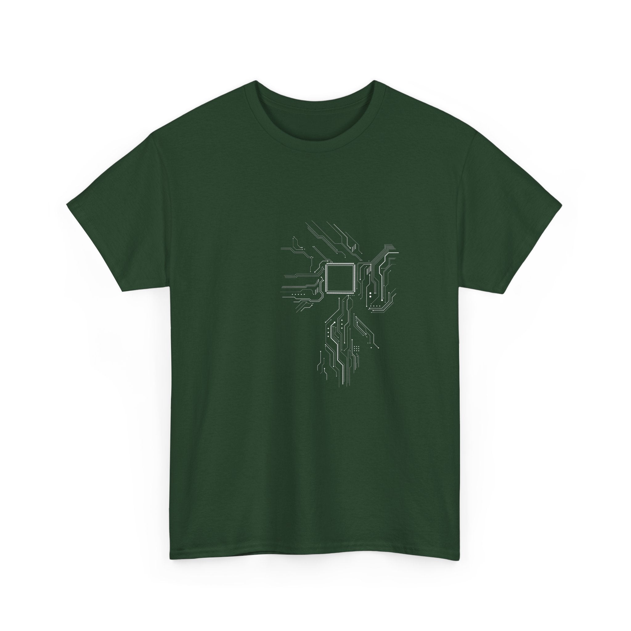 Cpu Heart Chipset Board - Geek Coding T-Shirt -  Unisex Crewneck T-Shirt