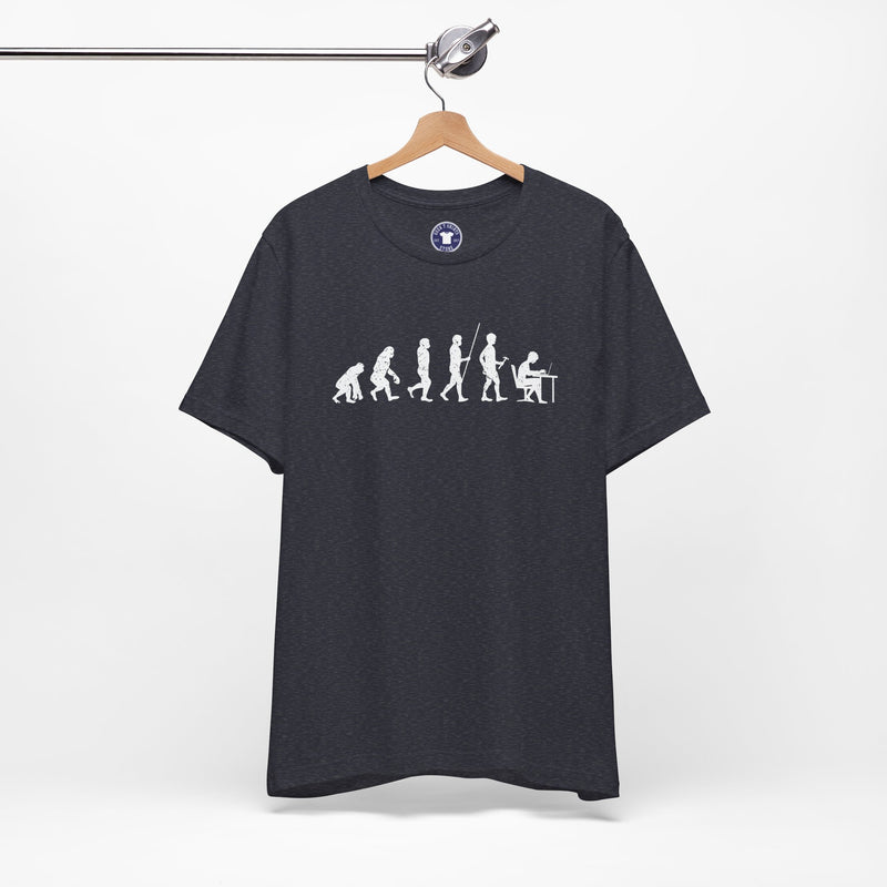 The Evolution To Coders - Premium Unisex Crewneck T-Shirt