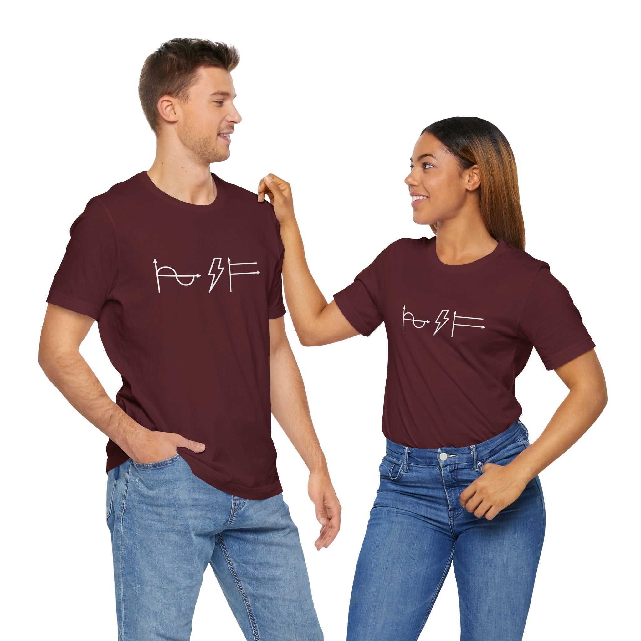 A-C D-C Electrical Engineer Joke - Premium Unisex Crewneck T-Shirt