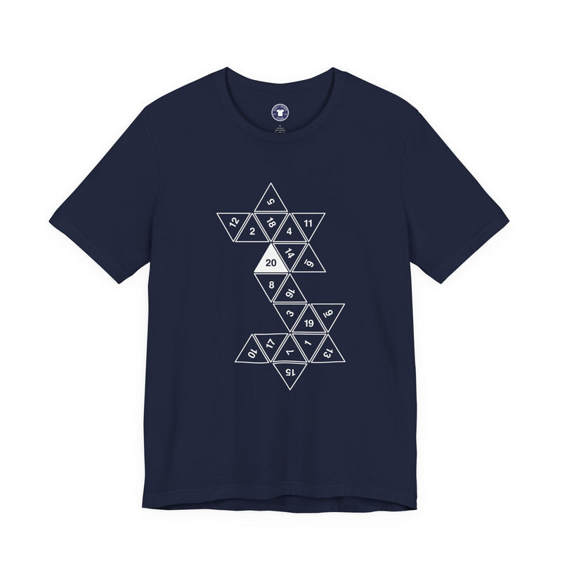 20 Sided Roll Playing Die - Premium Unisex Crewneck T-Shirt