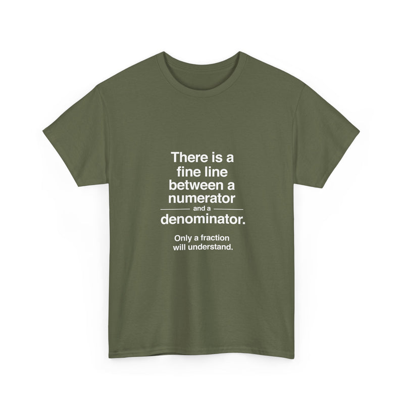 Funny Math T-Shirt, Geek T-Shirt, Nerd Shirt, Fraction Joke Tee, Math Humor Gift, Clever Math Shirt, Educational Humor Apparel