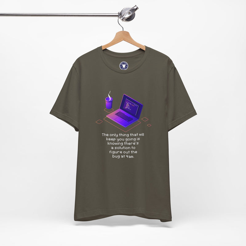 Figure Out The Bug At 4am - Premium Unisex Crewneck T-Shirt