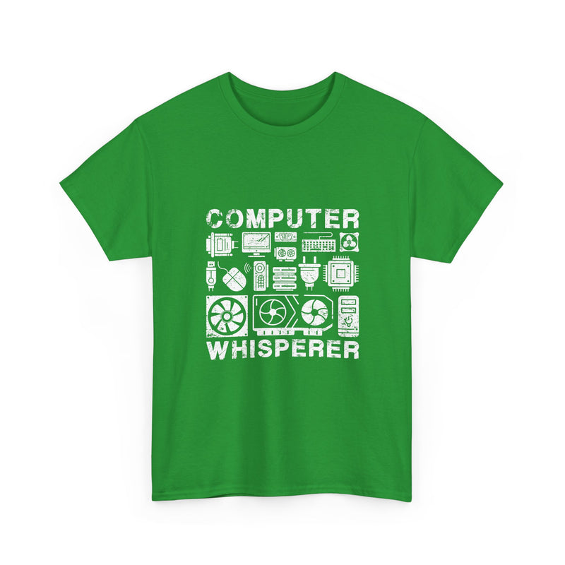 Computer Whisperer T-Shirt, Geek T-Shirt, Nerd Shirt, Tech Lover Tee, Programmer Gift, Retro Computer Parts Art, Electronics Enthusiast Top