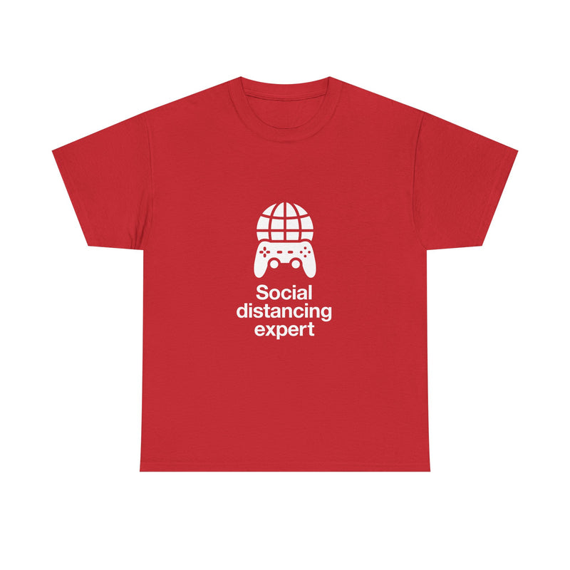 Social Distancing Expert T-Shirt, Gamer Tee, Video Game Controller Shirt, Geek T-Shirt, Nerd Shirt, Social Gamer Gift, Online Gaming Apparel