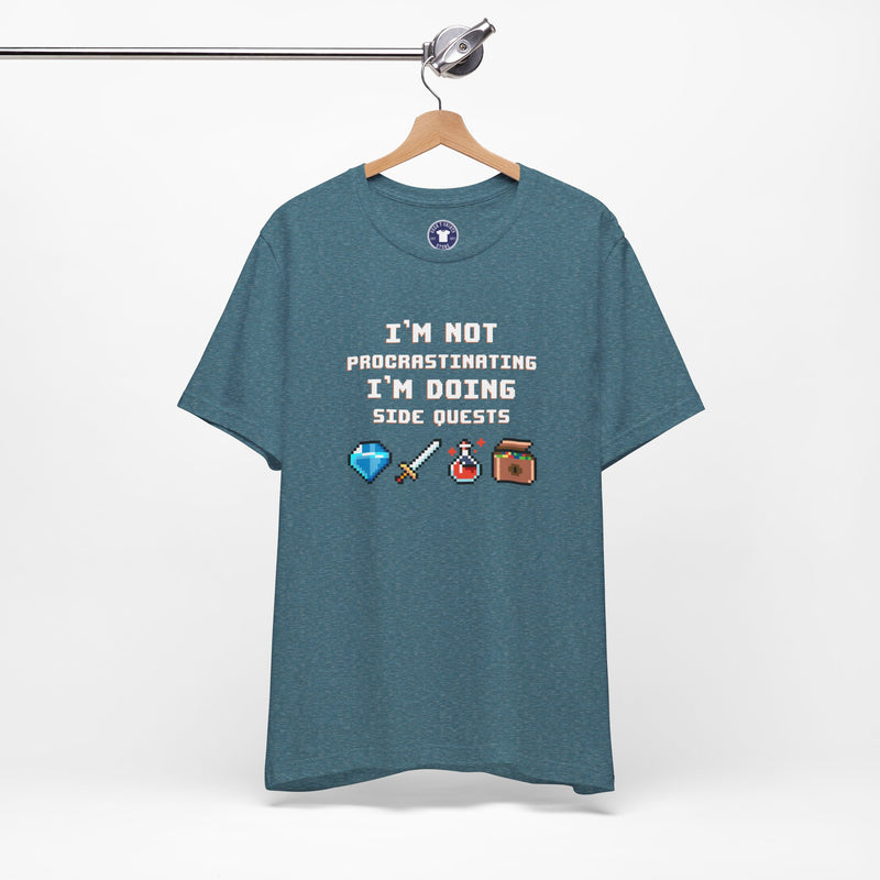 I'm Not Procrastinating I'm Doing Side Quests - Premium Unisex Crewneck T-Shirt