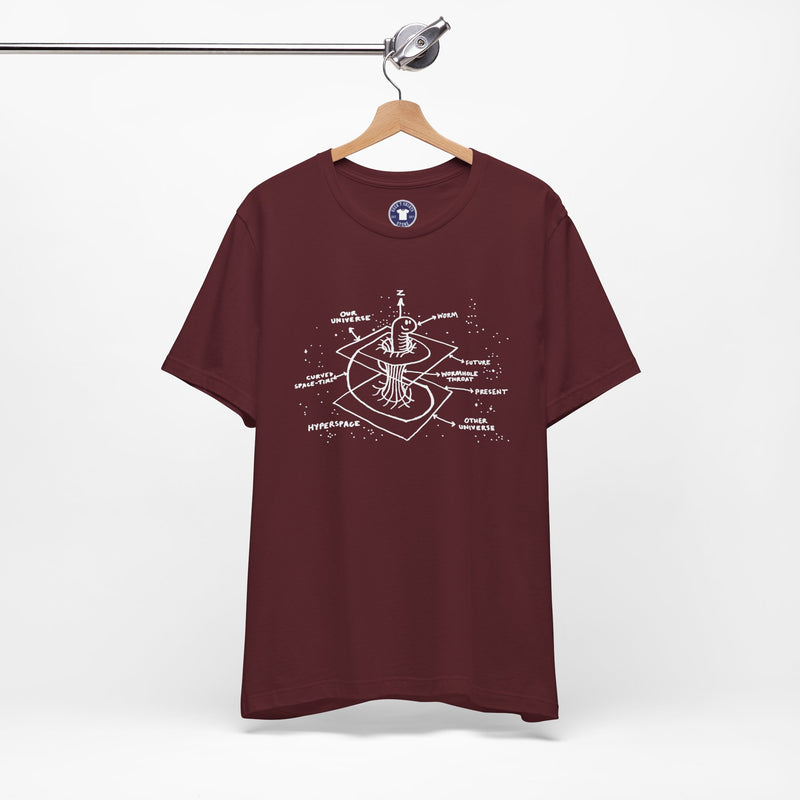 Time Warp Physics Wormhole - Premium Unisex Crewneck T-Shirt
