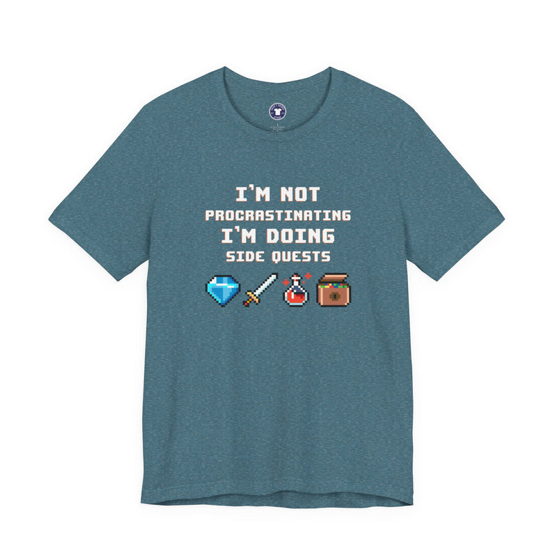 I'm Not Procrastinating I'm Doing Side Quests - Premium Unisex Crewneck T-Shirt