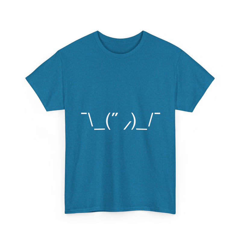 T-Shirt with Quirky ASCII Art Face, Geek T-Shirt, Nerd Shirt, Minimalist Emoticon Tee, Fun Text Art Gift, Casual Statement Shirt