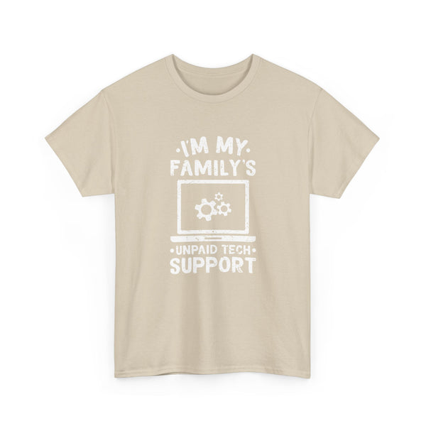 Tech Support T-Shirt, Geek T-Shirt, Nerd Shirt, Family Humor Tee, IT Support Gift, Unpaid Tech Help Shirt, Funny Techie Apparel