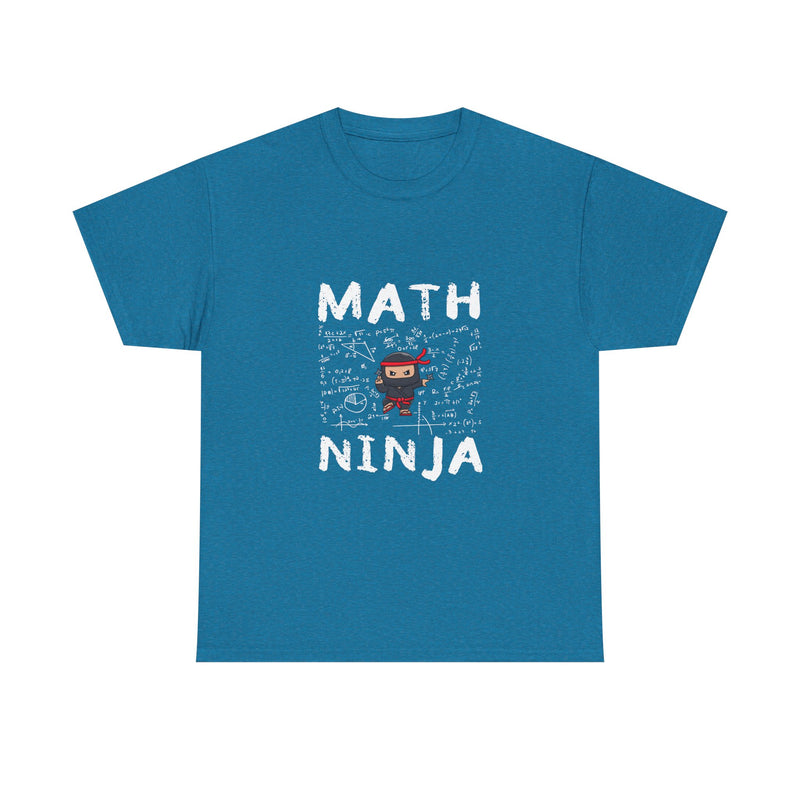 Math Ninja T-Shirt, Geek T-Shirt, Nerd Shirt, Funny Math Tee, Geeky Gift, Math Lover Shirt, Cool Ninja Art, STEM Humor Apparel