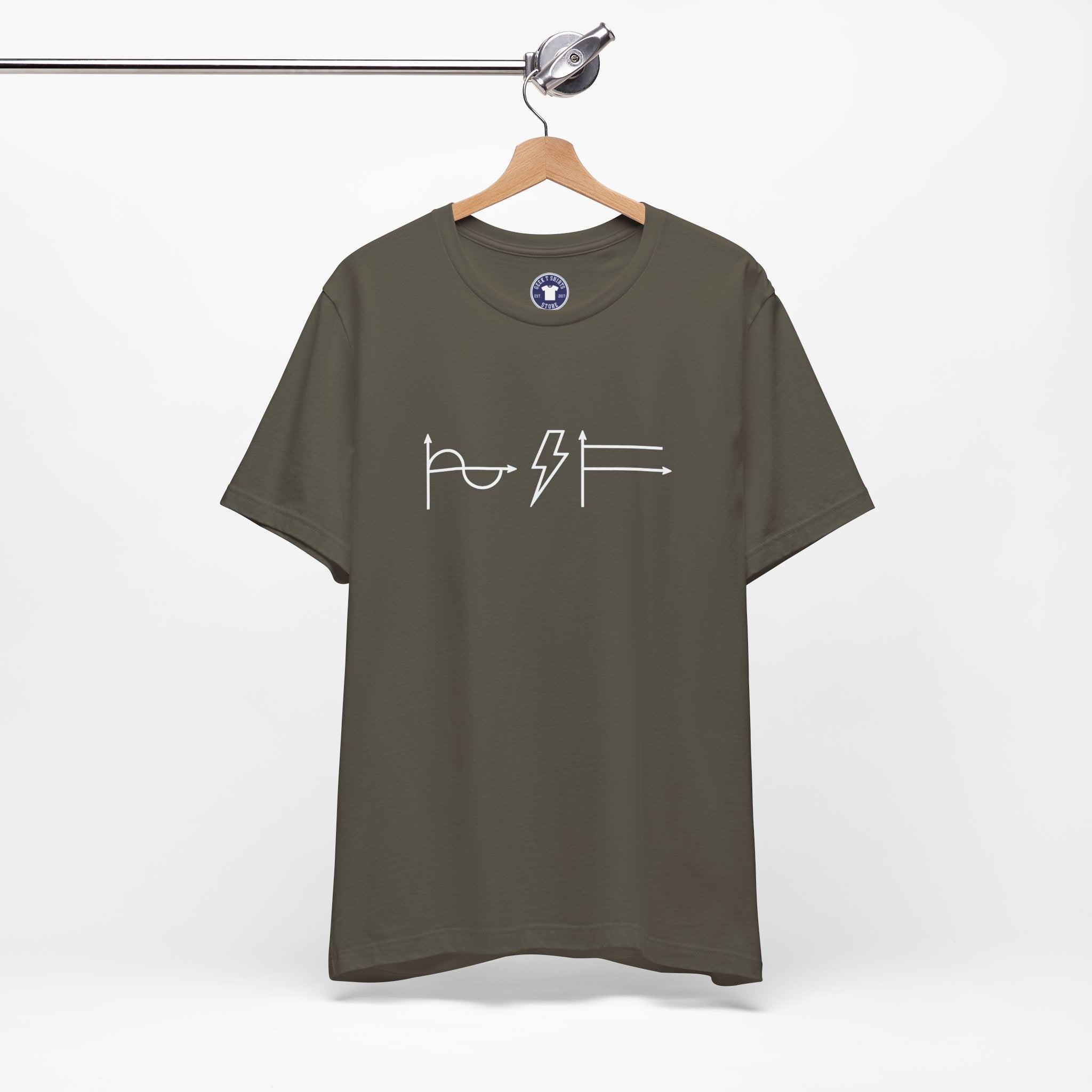 A-C D-C Electrical Engineer Joke - Premium Unisex Crewneck T-Shirt