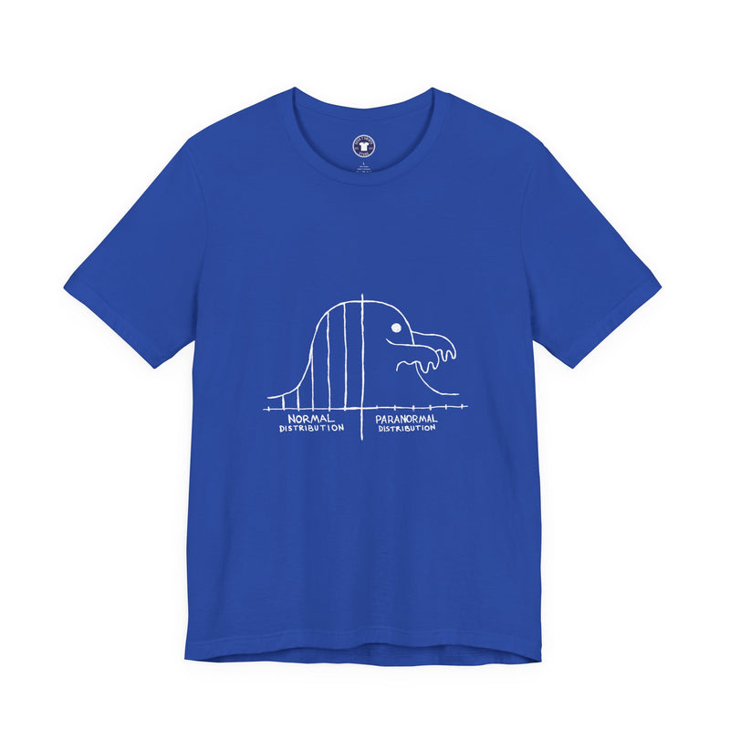 Math Statistics Paranormal Distribution Ghost - Premium Unisex Crewneck T-Shirt