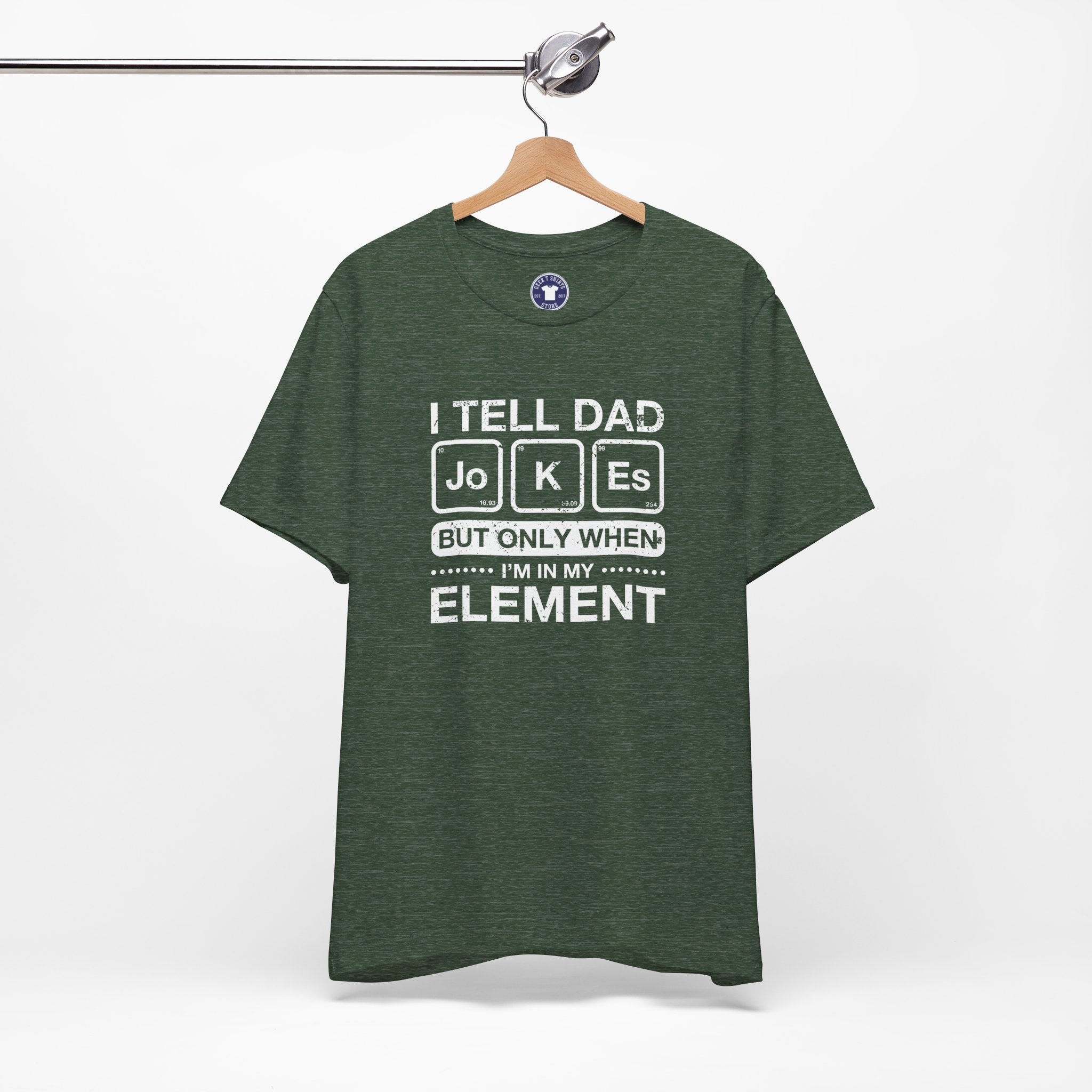 I Tell Dad Jokes - But Only When I'm In My Element - Premium Unisex Crewneck T-Shirt
