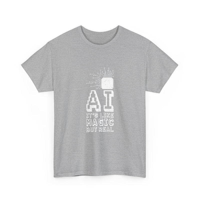 AI Magic T-Shirt, Circuit Tech Tee, Geek T-Shirt, Nerd Shirt, Futuristic Design, Innovation Gift, Science Apparel, Tech Humor Shirt