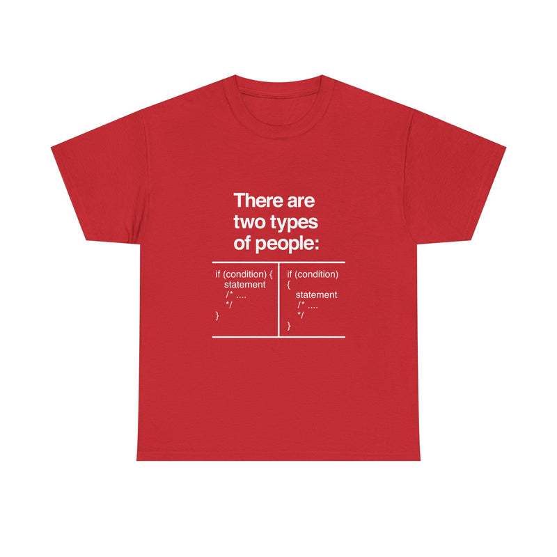 There Are Two Types of People T-Shirt, Funny Coding Tee, Programmer Gift, Geek T-Shirt, Nerd Shirt, Software Developer Humor Tee, Coder Gift