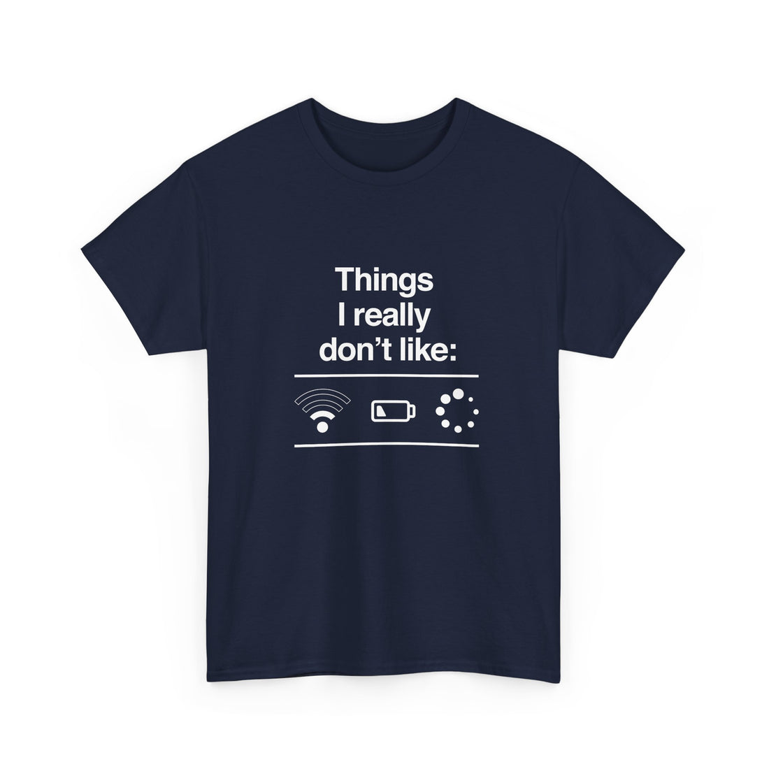 Funny Geek T-Shirt, Nerd Shirt, Tech Humor Tee, WiFi Battery Loading Joke Top, Geek Gift Present, Internet Meme Shirt, Sarcastic Humor Tee