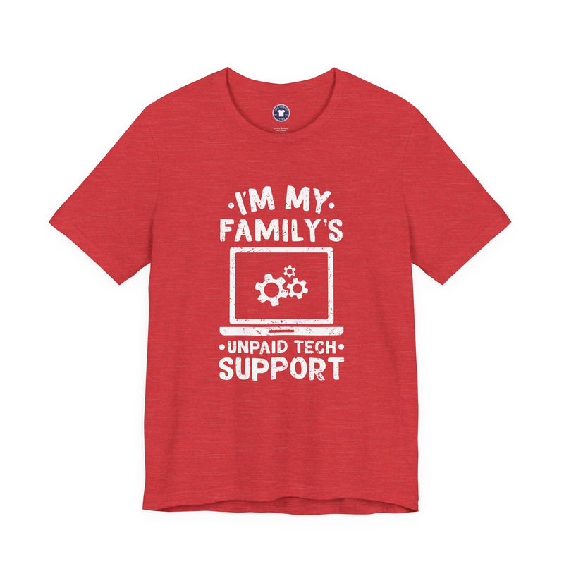 I'm My Family's Unpaid Tech Support - Premium Unisex Crewneck T-Shirt