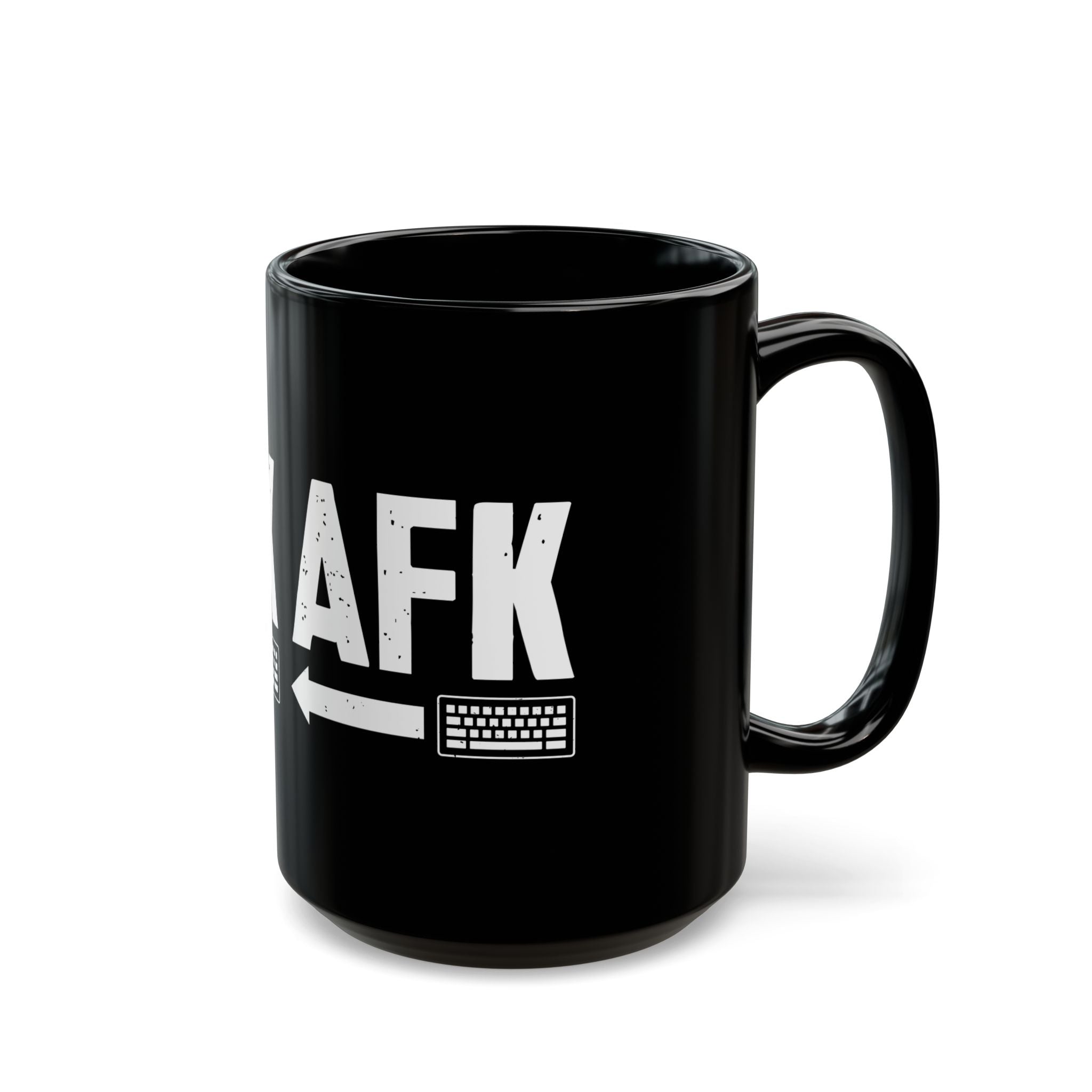 AFK Away From Keyboard - Black Glossy Mug