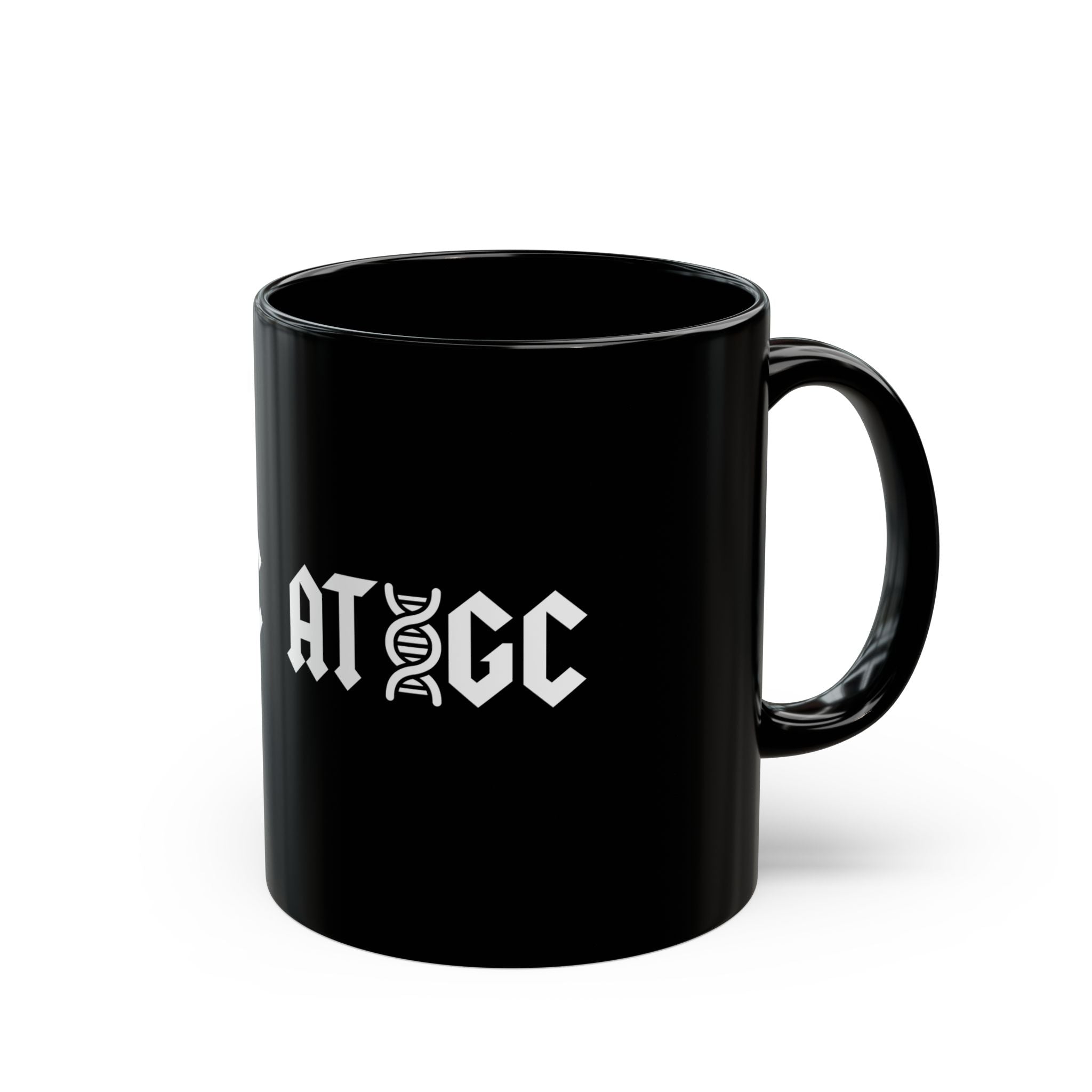 ATGC Dna Molecule - Black Glossy Mug