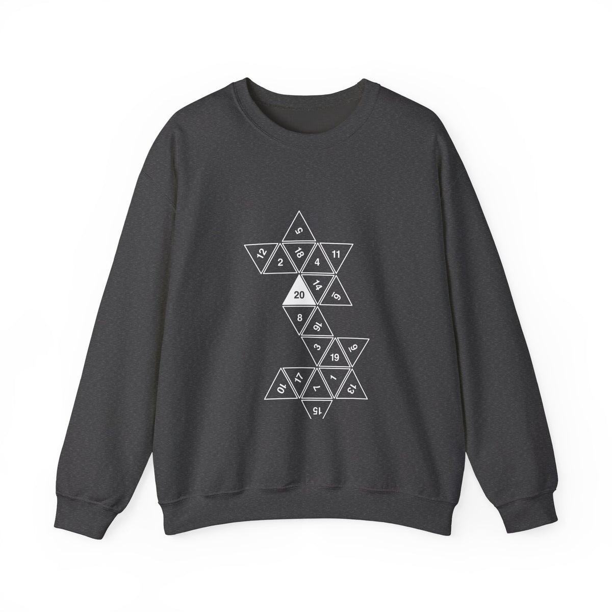20 Sided Die Sweatshirt
