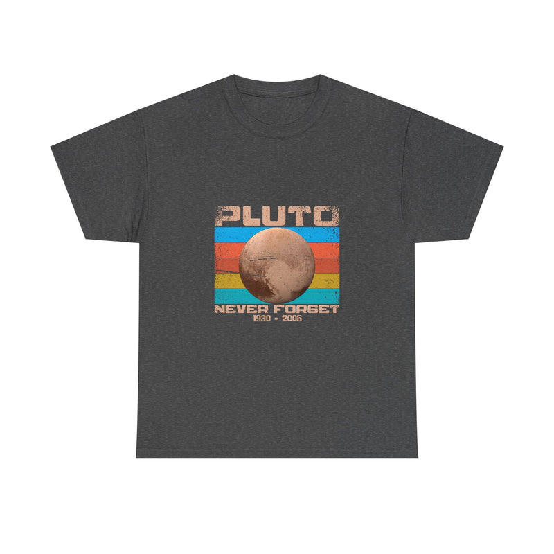 Pluto Never Forget T-Shirt, Retro Vintage Planet Tee, Space Lover Gift, Geek T-Shirt, Nerd Shirt, Astronomy Art Shirt, Solar System Top