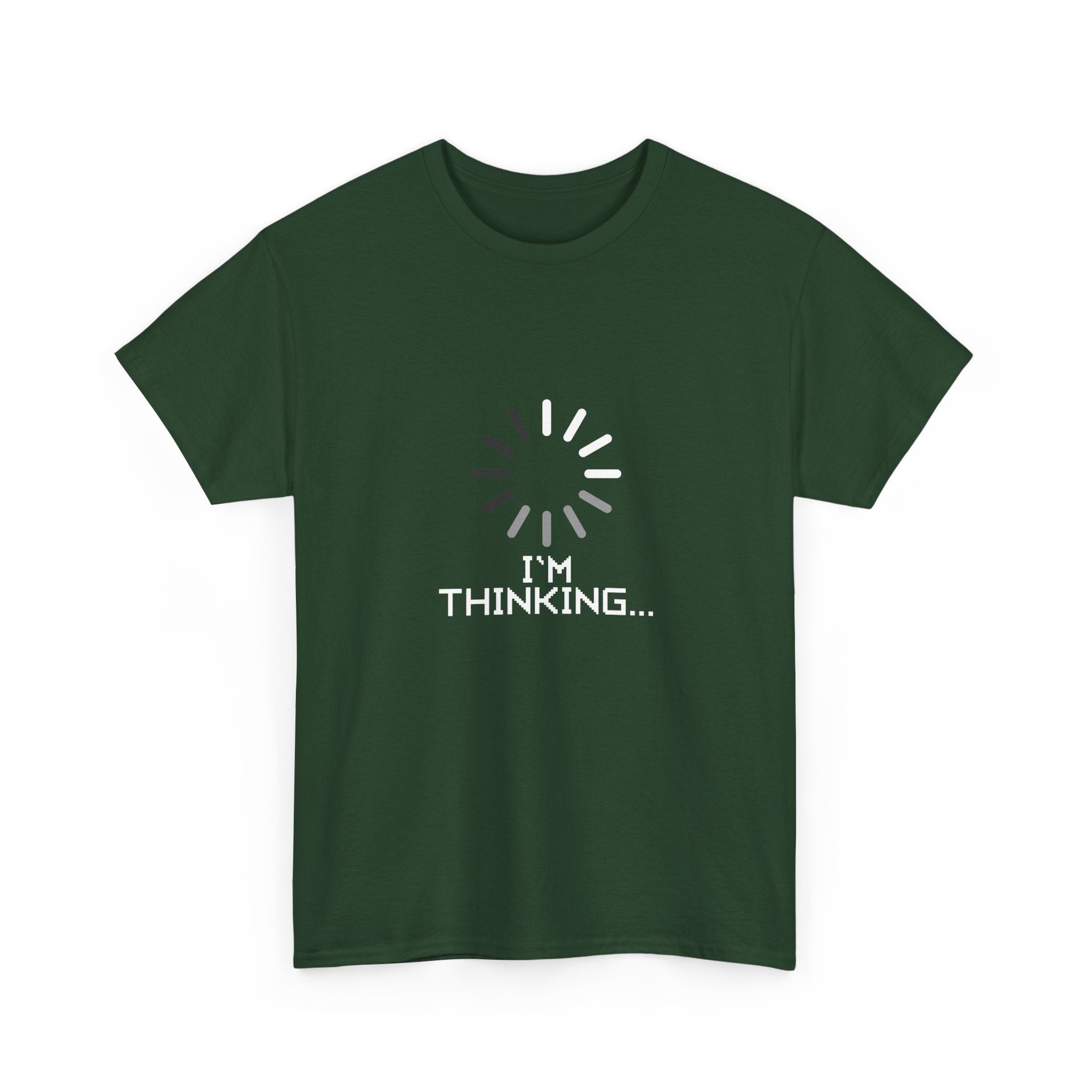 I'm Thinking Loading Wheel - Funny Coder Shirt -  Unisex Crewneck T-Shirt