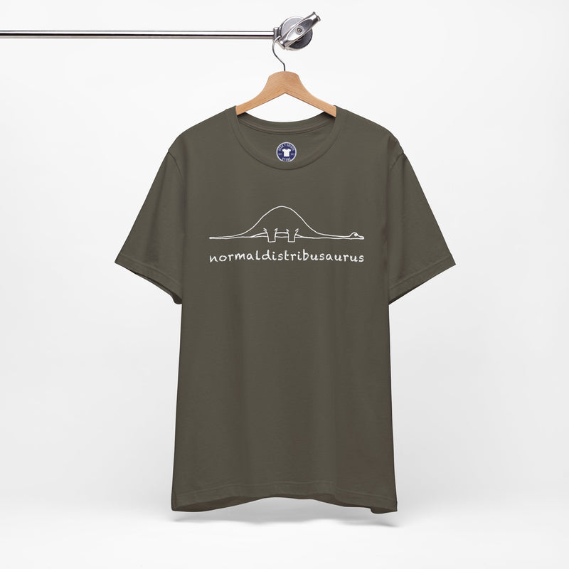 Math Statistics - Normaldistribusaurus - Premium Unisex Crewneck T-Shirt
