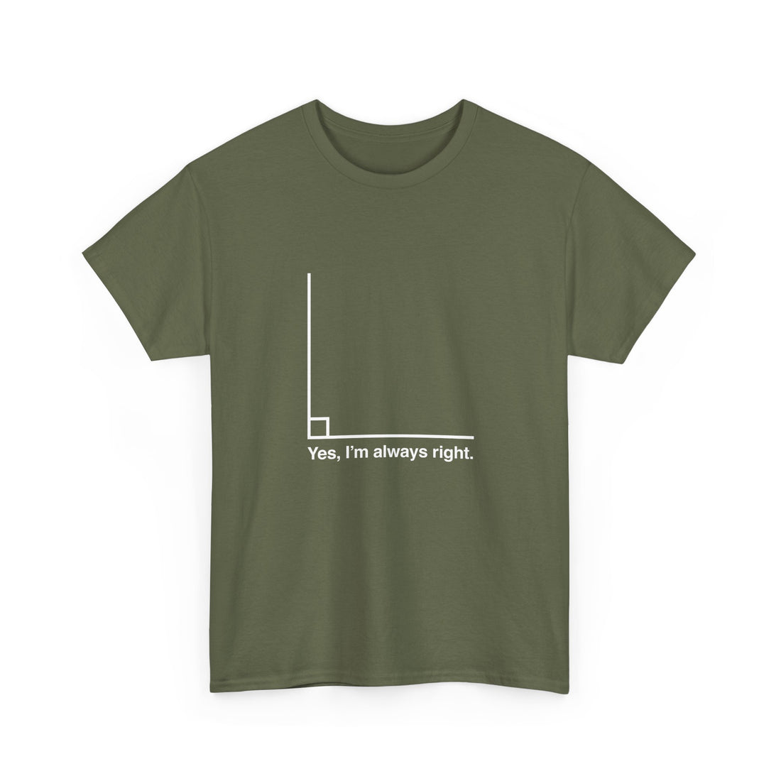 Yes I’m Always Right - Regular Unisex Crewneck T-Shirt