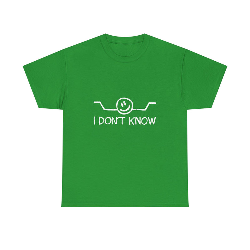 I Don’t Know T-Shirt, Funny Geek T-Shirt, Nerd Shirt, Sarcastic Humor Tee, Casual Graphic Top, Quirky Gift Idea, Minimalist Design Tee