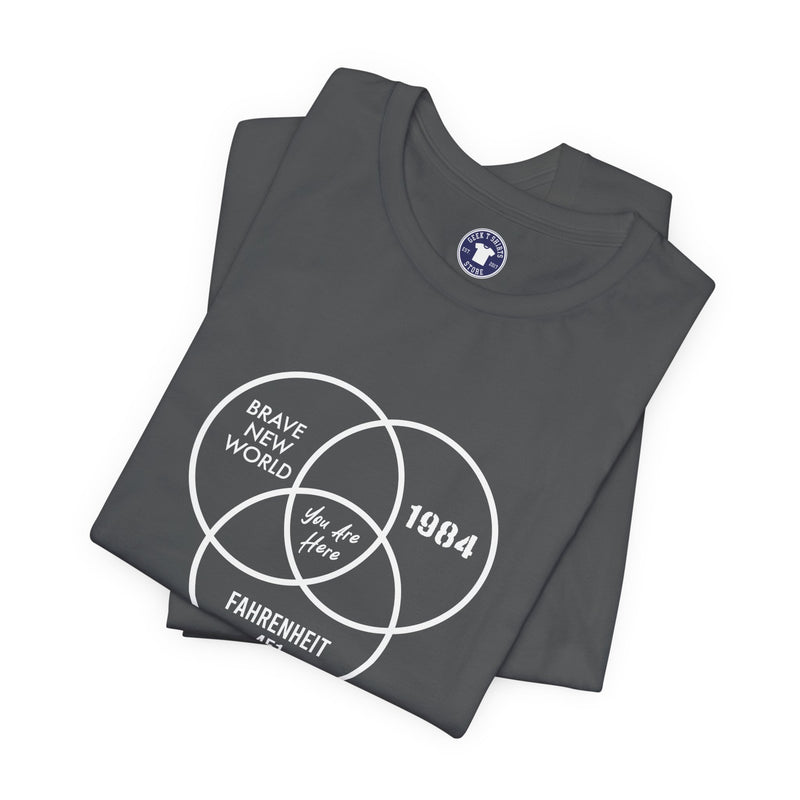 You Are Here - Dystopian Books - Premium Unisex Crewneck T-Shirt