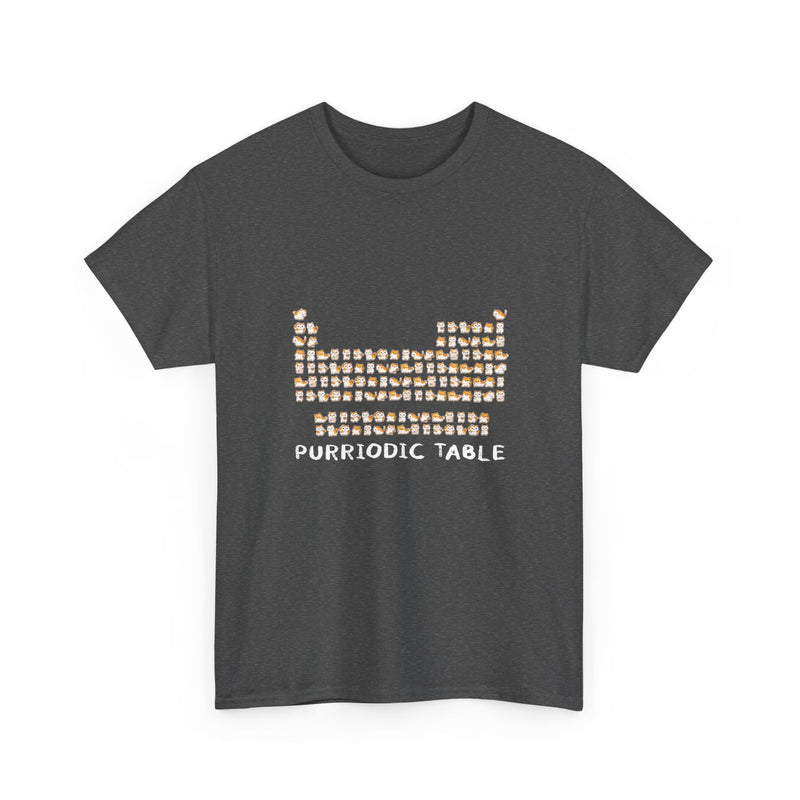 Purriodic Table T-Shirt, Cute Cat Chemistry Tee, Science Lover Gift, Geek T-Shirt, Nerd Shirt, Fun Animal Pun Shirt, Cat Lover Present