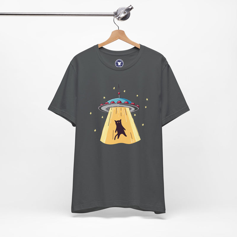 Cat Ufo Abduction - Ufo Shirt - Premium Unisex Crewneck T-Shirt
