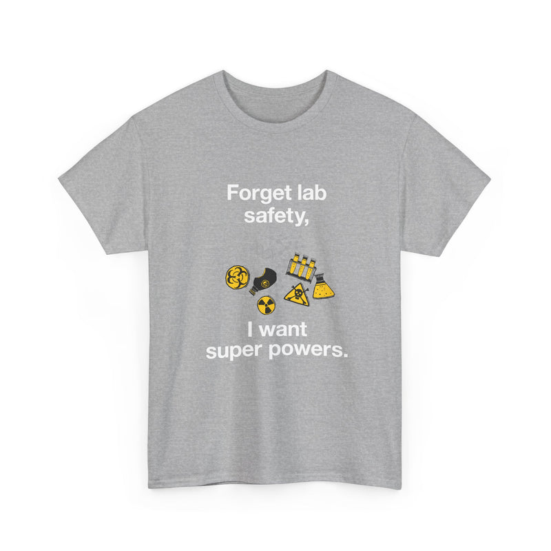 Superpower Lab Science T-Shirt, Geek T-Shirt, Nerd Shirt, Chemistry Humor Tee, Science Lover Gift, Geeky Science Art Shirt, STEM Enthusiast