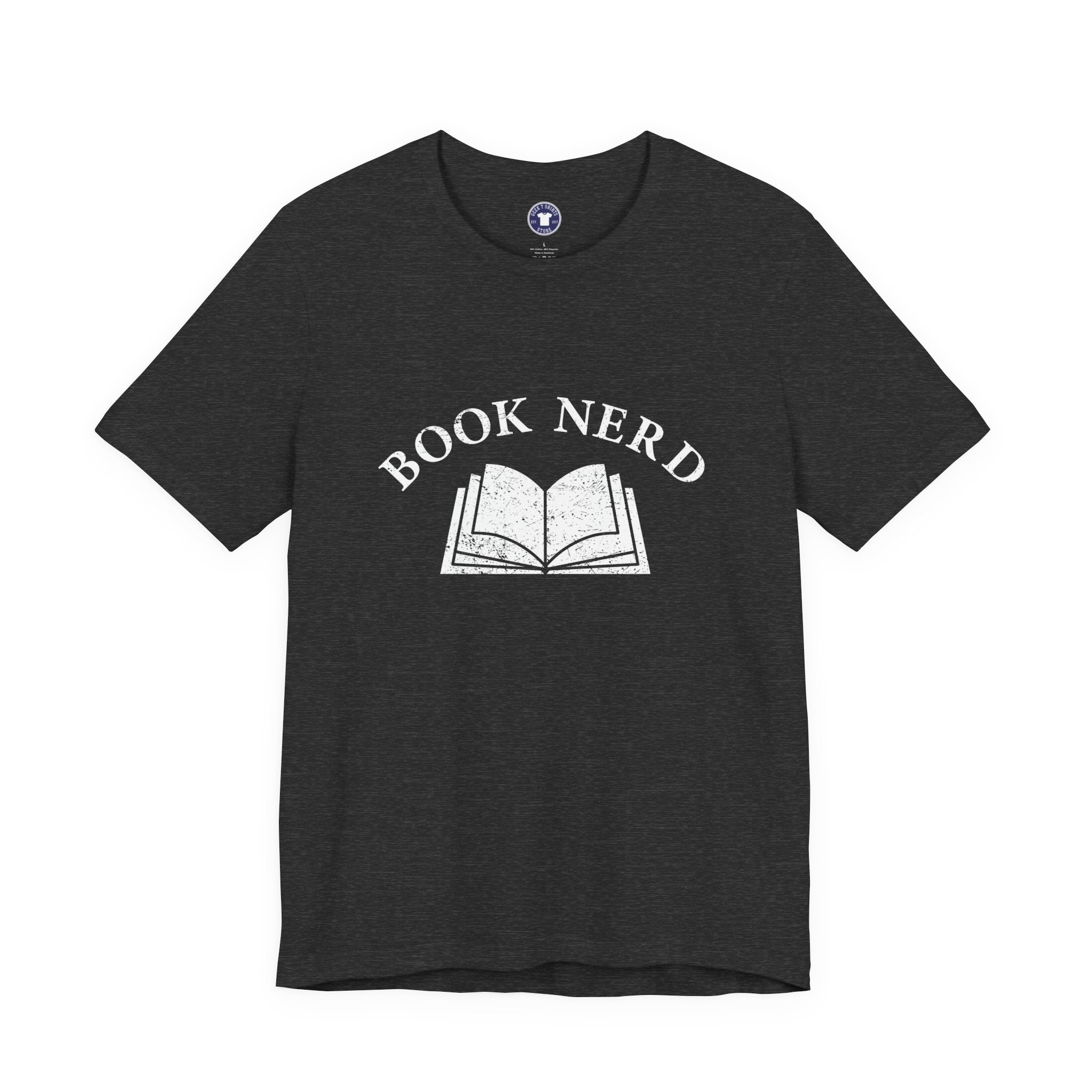 Book Nerd - Premium Unisex Crewneck T-Shirt