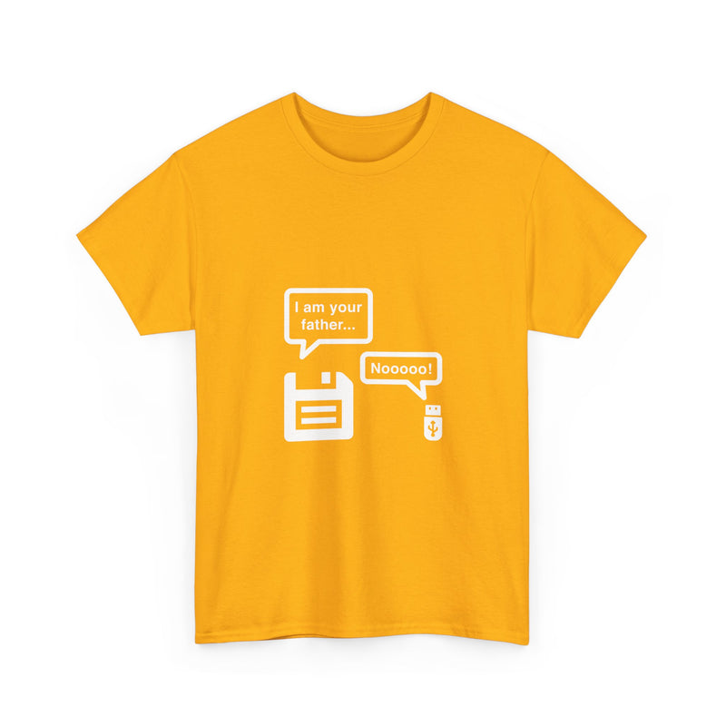 Retro Floppy Disk and USB Humor T-Shirt, Geek T-Shirt, Nerd Shirt, Tech Joke Tee, IT Gift, Programmer Humor Shirt, Digital Nostalgia Top