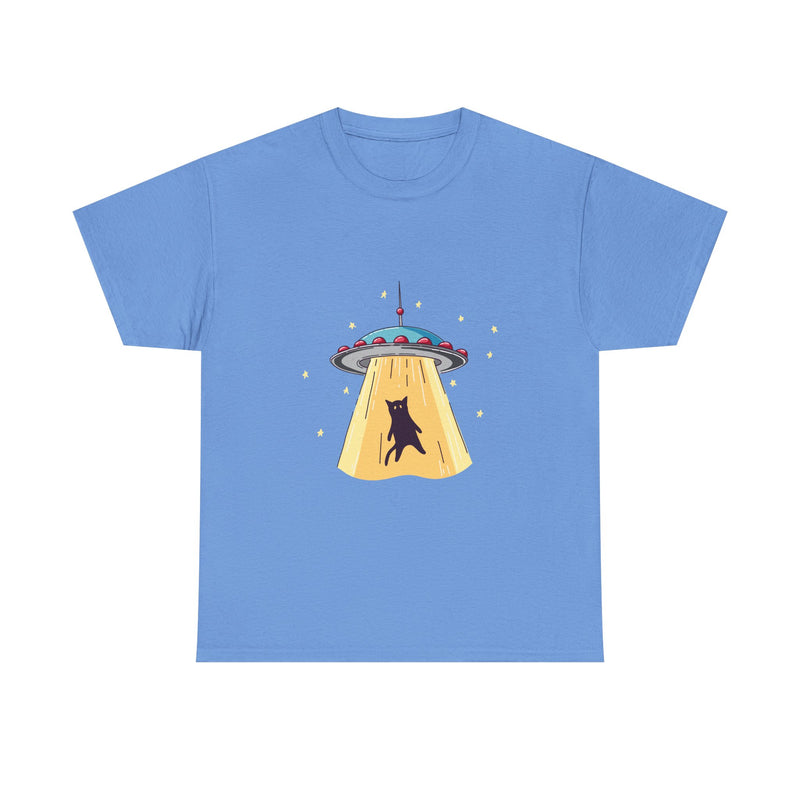 Alien Abduction Cat T-Shirt, UFO Shirt, Space Tee, Sci-Fi Humor Gift, Geek T-Shirt, Nerd Shirt, Funny Cat Art, Outer Space Design Apparel
