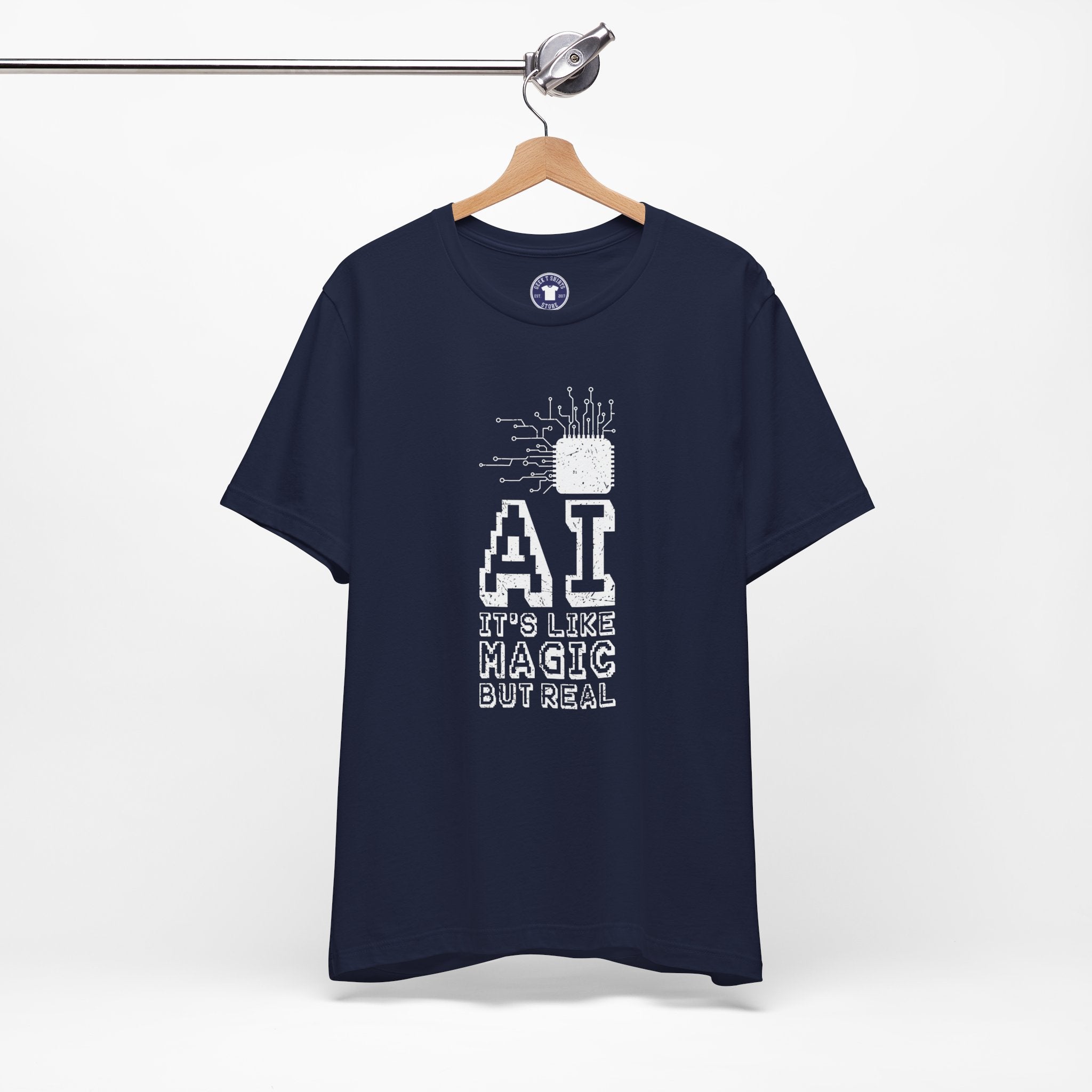 AI Like Magic But Real - Premium Unisex Crewneck T-Shirt