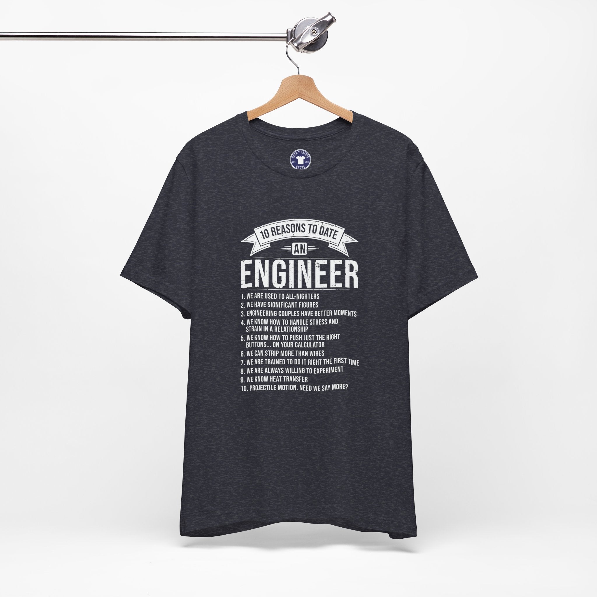 10 Reasons To Date An Engineer Funny Engineering - Premium Unisex Crewneck T-Shirt