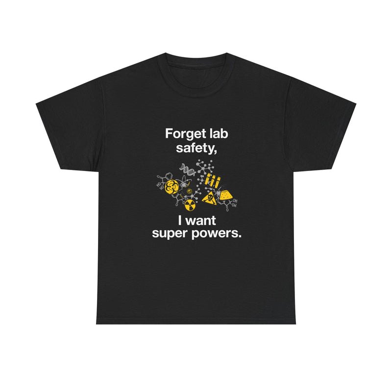 Superpower Lab Science T-Shirt, Geek T-Shirt, Nerd Shirt, Chemistry Humor Tee, Science Lover Gift, Geeky Science Art Shirt, STEM Enthusiast