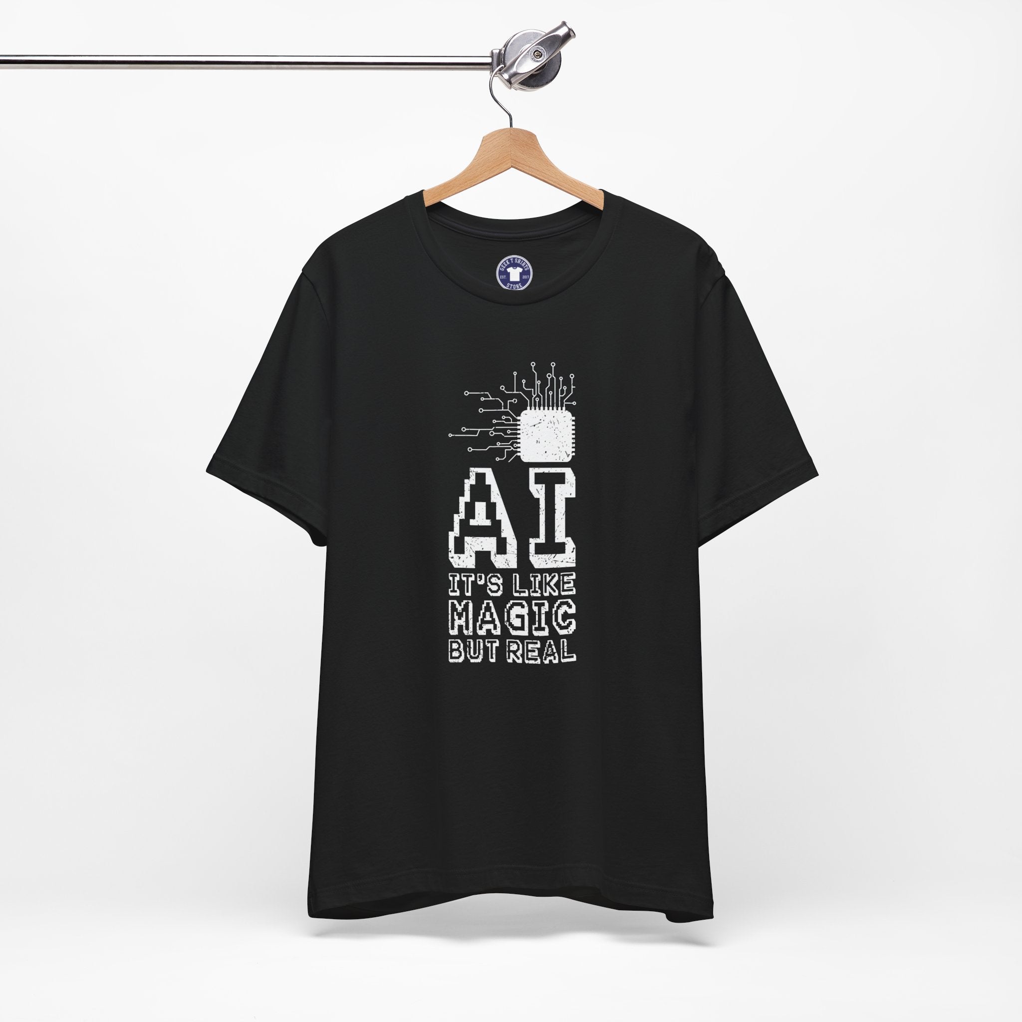 AI Like Magic But Real - Premium Unisex Crewneck T-Shirt