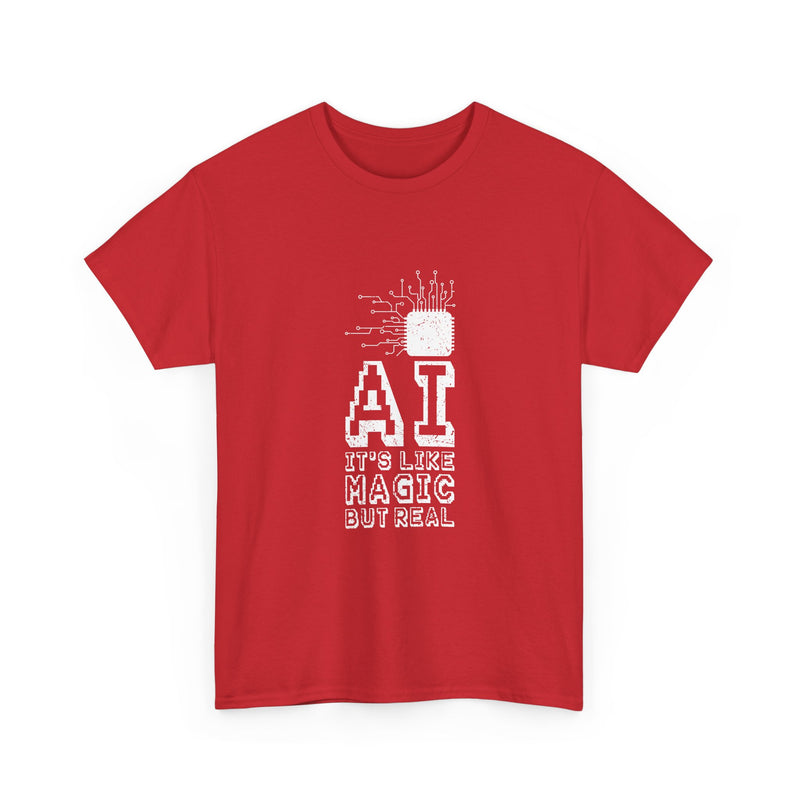 AI Magic T-Shirt, Circuit Tech Tee, Geek T-Shirt, Nerd Shirt, Futuristic Design, Innovation Gift, Science Apparel, Tech Humor Shirt