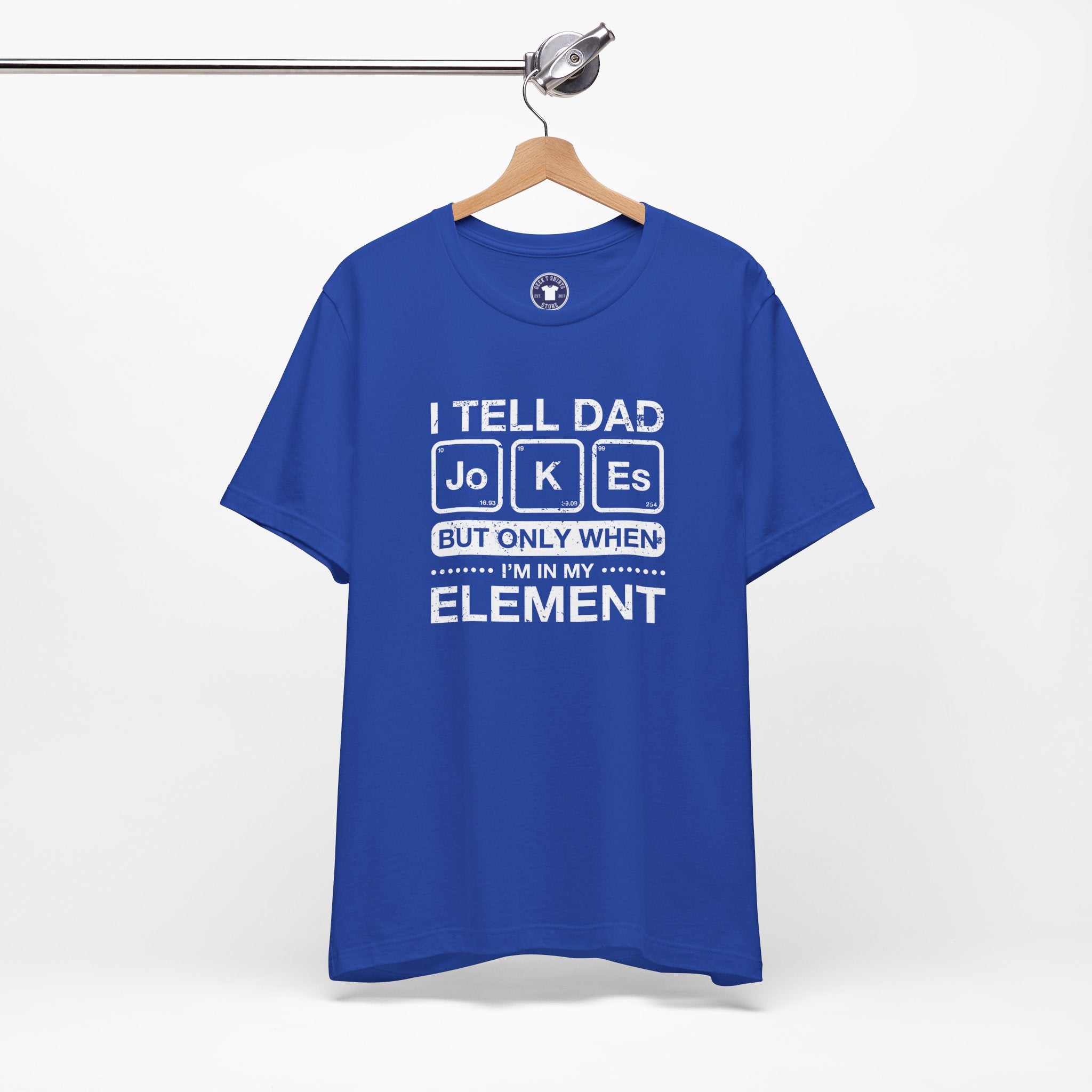 I Tell Dad Jokes - But Only When I'm In My Element - Premium Unisex Crewneck T-Shirt