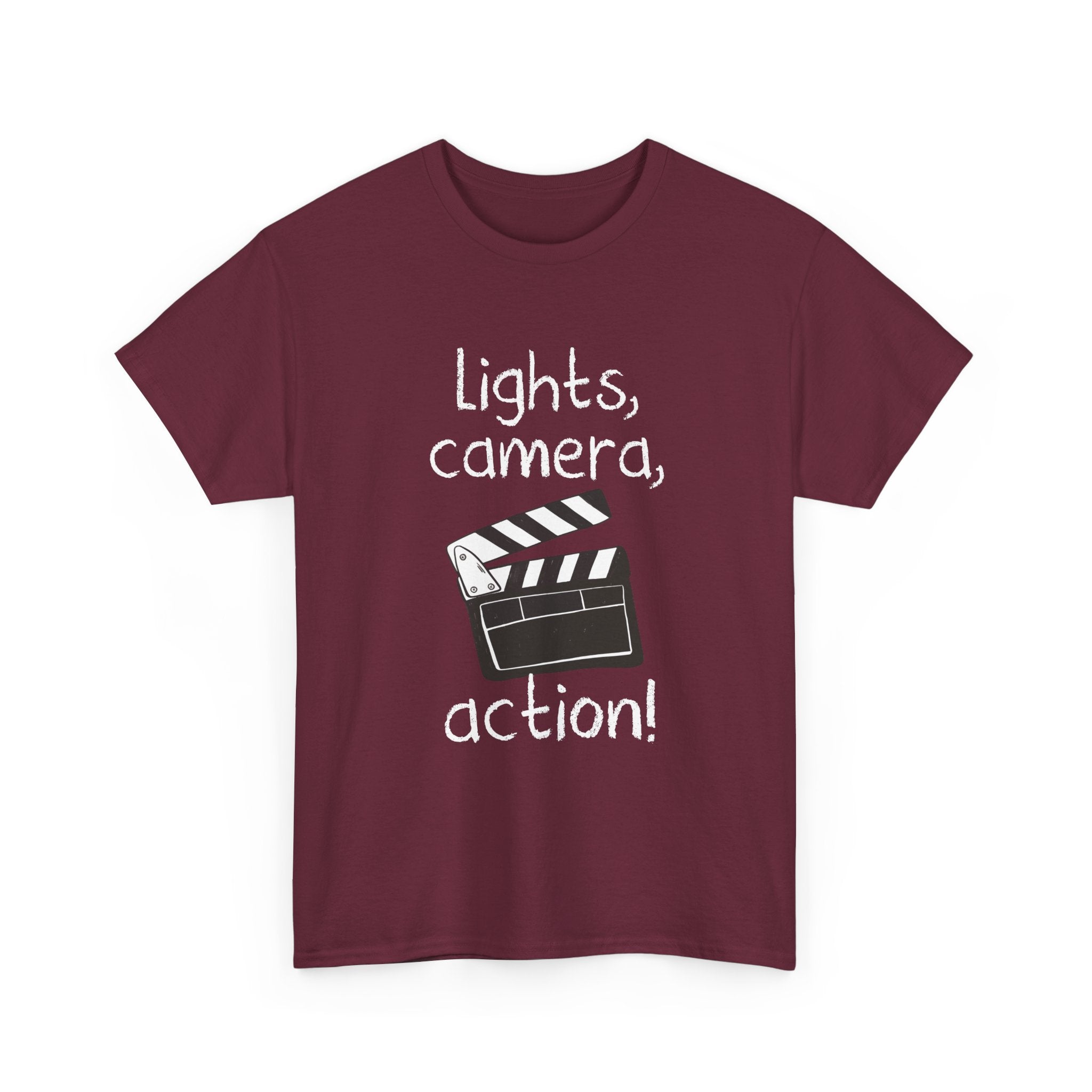 Lights Camera Action - Regular Unisex Crewneck T-Shirt