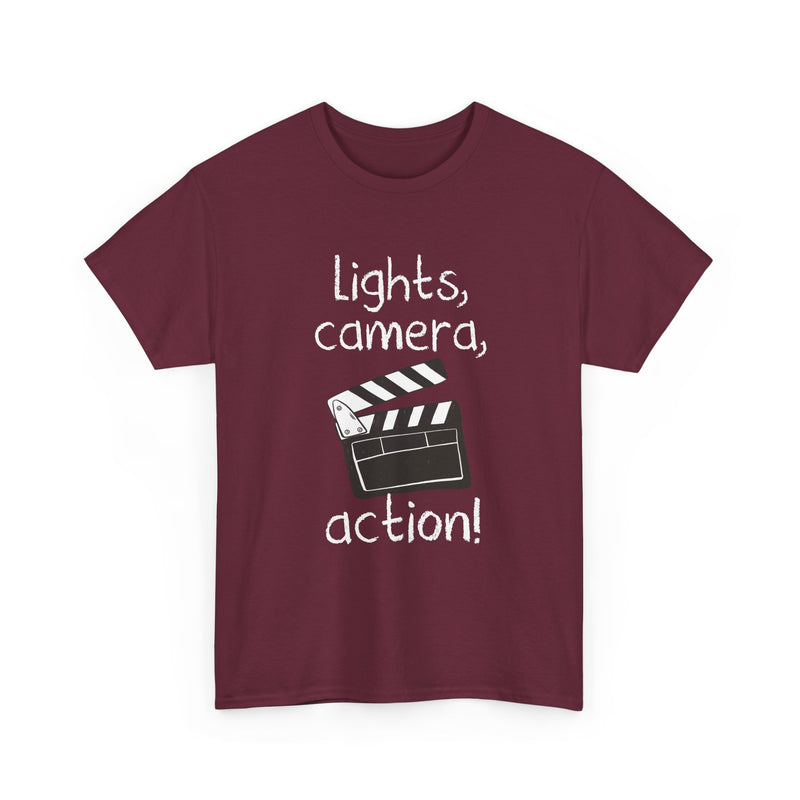 Lights Camera Action -  Unisex Regular Crewneck T-Shirt